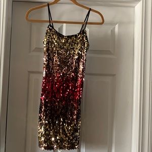 Forever 21 super cute stretch sequin dress